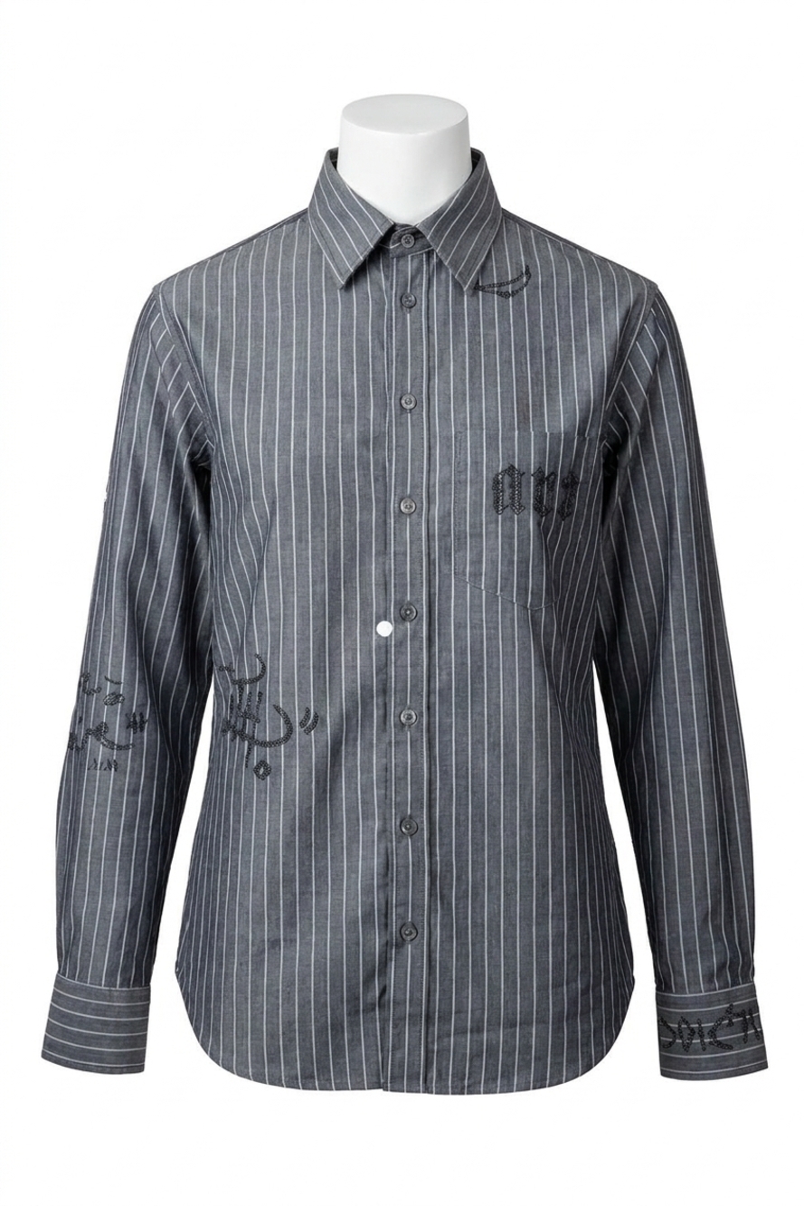 NEW ZADIG & VOLTAIRE taskiz shirt in grey
